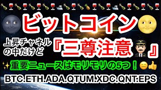 🌚ビットコインは耐えるか❗️❓今はかなり佳境‼️🌝イケイケGO〜GO〜✨重要ニュースは5つ盛り盛り😑👍【仮想通貨 BTCETHADAQTUMXDCQNTEPS】 [upl. by Polash]