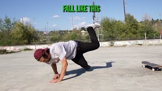 HOW TO CORRECTLY FALL IN SKATEBOARDING [upl. by Dymphia]