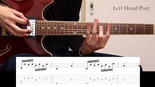 In My LifeThe Beatles how to play piano solo on the guitar [upl. by Dymphia]