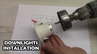 How to install downlights LED spotlight wiring How to wire LED down light [upl. by Cassy]