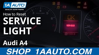 How to Reset Service Light 0409 Audi A4 [upl. by Haonam]