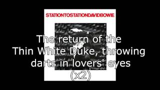 Station to Station  David Bowie  Lyrics [upl. by Rooney]