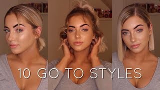 HOW I STYLE MY SHORT HAIR  Katherine Rose [upl. by Uahsoj]