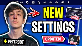 Peterbot Reveals NEW Settings Fortnite Chapter 5 Season 2 UPDATED 2024 [upl. by Airret]