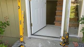 Jeld Wen Front Door Installation  Really crappy products and craftsmanship PART 1 [upl. by Lednam]