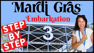 Carnival Mardi Gras Cruise Terminal EMBARKATION PROCESS [upl. by Sid520]