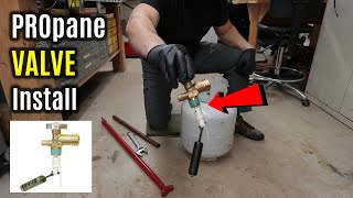 INSTALLING New Propane Tank OPD Fill Valve Assembly  EASY Workshop REPAIR [upl. by Viridissa537]