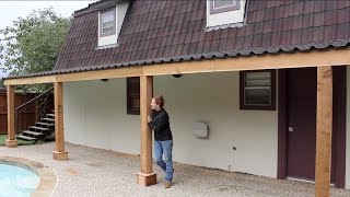 How To Build a Covered Patio  DIY Porch Part 2 [upl. by Negam764]