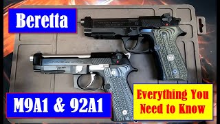 Beretta M9A1 amp 92A1 quotEverything You Need to Knowquot The Most Comprehensive Comparison amp Review [upl. by Gombach]