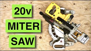 I use this every day Dewalt Cordless 714quot Sliding Miter Saw DCS361B 20v Max  review amp demo [upl. by Anahsahs126]