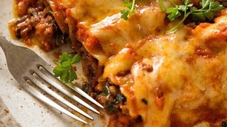 Spinach Beef Cannelloni Manicotti [upl. by Godric]