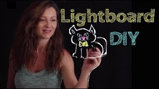 How to Build your Own LIGHTBOARD  Light board DIY Fast and Easy  Elisa Valkyria [upl. by Einomrah]