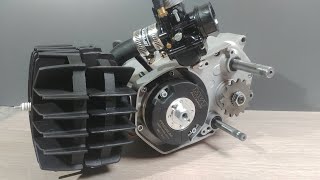 Tomos 74cc APN44L 5 Speed Engine Build Timelapse [upl. by Fellner553]