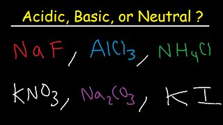 Acidic Basic and Neutral Salts  Compounds [upl. by Naltiac]