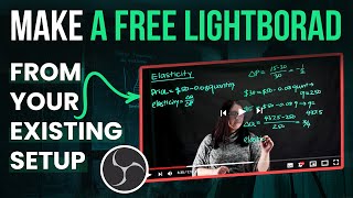 Light board setup for Online teaching  Interactive Smart Light board using OBS [upl. by Nylkaj499]