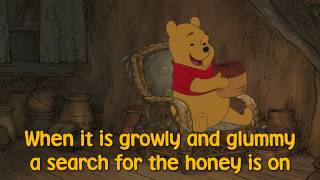 Winnie the Pooh  The Tummy Song Sing Along Lyrics [upl. by Eenattirb]