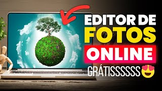 MELHOR EDITOR de Fotos Online e Gratuito  100 GRÁTIS  Comece a Editar AGORA [upl. by Clari59]