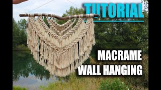 DIY Macrame Wall Hanging  exclusive tutorial by Macramessage [upl. by Cristin]