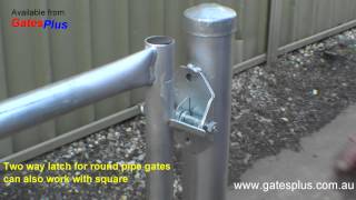 Gate Latch 2 way for round pipe and square [upl. by Hube]