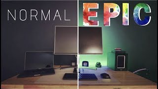 EASY to Install RGB Light Strips for an EPIC Desk Setup [upl. by Gaynor]