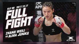 Kunlun Fightt68 Zhang Weili vs Alma Juniku FULL FIGHT  2017 [upl. by Ansilme]