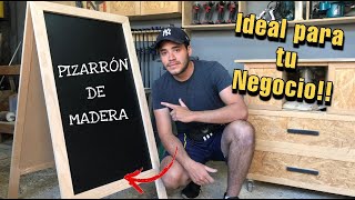 Pizarrón de Madera  Wooden Chalkboard [upl. by Nilat]