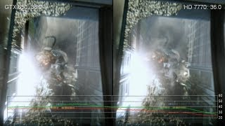 GeForce GTX 650 vs Radeon HD 77706770 GPU FrameRate Tests [upl. by Hnib]