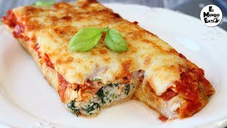 Ricotta and Spinach Crepe Cannelloni [upl. by Arratal]