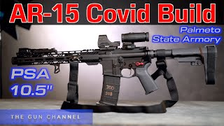 Palmetto State Armory 300 blackout AR15 105” pistol rifle build Review PART 1  PSA Holosun510c [upl. by Tennek]