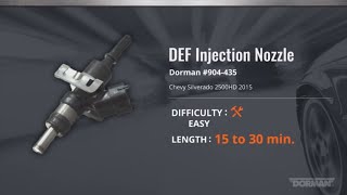 DEF Injection Nozzle Installation Video by Dorman Products [upl. by Nannoc]