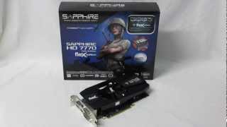 Sapphire Radeon HD 7770 Flex Edition Overview [upl. by Yllim]