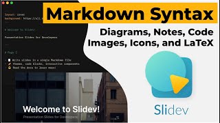 Markdown Syntax  Slidev [upl. by Roderick85]