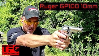 Ruger GP100 10mm Range Review  TheFireArmGuy [upl. by Afatsuom677]