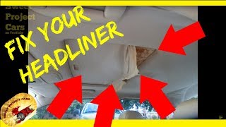 HOW To Repair a SAGGING HEADLINERDO IT YOURSELF [upl. by Ocer335]