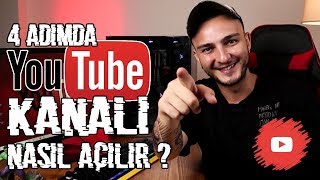 4 Adımda YouTube Kanalı Nasıl Açılır [upl. by Treacy]