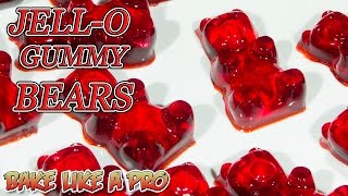 Easy JELLO Gummy Bears Recipe [upl. by Denney]