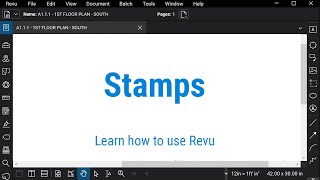 Bluebeam Revu Stamps [upl. by Amsden756]