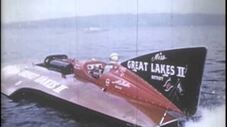 1953 Gold Cup Regatta Unlimited hydroplanes [upl. by Aseeral]