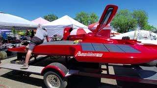 Inboard Hydroplane Pit Tour  Western Divisional Championship Racing [upl. by Suhsoj642]