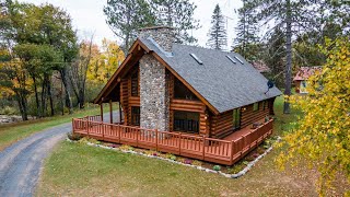 Wisconsin Log Home On Private Lake For Sale In Douglas County 300 Acres [upl. by Clarkson153]