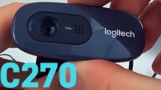 Logitech C270 Webcam Review and Install Tutorial  C270 Video Test [upl. by Stuppy]