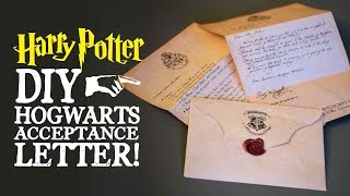 Hogwarts Acceptance Letter  Harry Potter DIY [upl. by Ignacius]