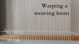 Warp a loom  Weaving lesson for beginners [upl. by Marijo199]