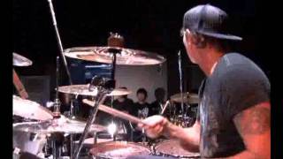 Chad Smith playing Moby Dick with japanese drummers [upl. by Ahseei868]