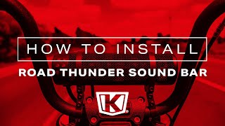 How to Installing Kuryakyn Road Thunder Sound Bar Plus by MTX [upl. by Meakem]