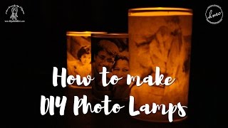 How to make Photo Lamps at home DIY Photo Luminaries Tutorial [upl. by Juster710]