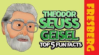 5 Fun Facts about Theodor Seuss Geisel aka Dr Seuss  Educational Biography Cartoon for Students [upl. by Ymassej]