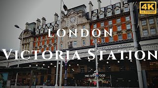 London Victoria Station Walk Through England 4K [upl. by Melisse]