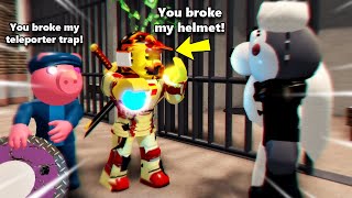 ROBLOX PIGGY RP FILM ROLEPLAY WILLOW BROKE MY HELMET [upl. by Enale699]