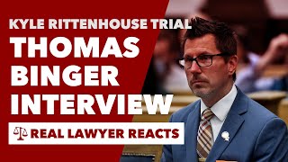 Lawyer Reacts Attorney Thomas Binger Interview About Rittenhouse [upl. by Annij]